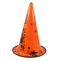 Bright orange cone visible wear ideal for safety instruction High-resolution with a transparent background enhances clarity png
