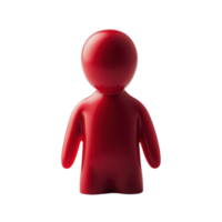 Simple red figure stands starkly against a embodying minimalistic design and a clear bold statement png