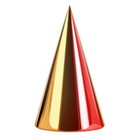 A shimmering cone in golden and red tones stands out against the stark radiating modern elegance and minimalist charm png