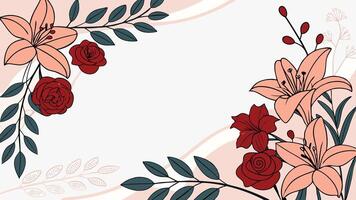 a beautiful floral frame with intricate delicate eps vector