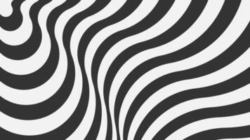 Abstract wavy line pattern background featuring a black and white geometric design, creating a dynamic and visually captivating effect. vector