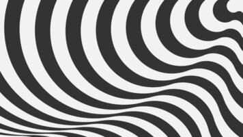 Abstract fluid line pattern background featuring a black and white geometric design, creating a dynamic and visually captivating effect. vector