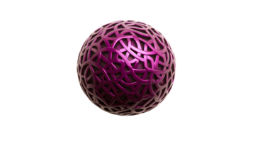 Orb with Openwork Design, Decorative, Spherical Object, cut out transparent png