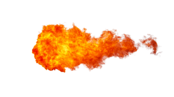 Dynamic fire flame with transparent background for design uses png