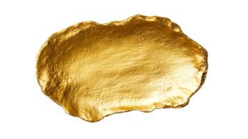 ouro pepita forma, abstrato projeto, padronizar superfície, metal, cortar Fora transparente png