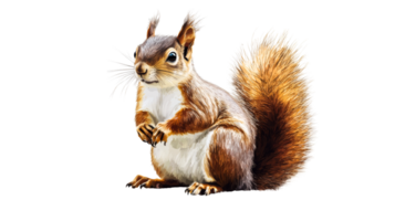 Squirrel, mammal, wildlife, tail, rodent, nature, furry, cute, animal, cut out transparent png