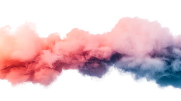 Pastel Cloudscape with a Gradient Hues, cut out transparent png