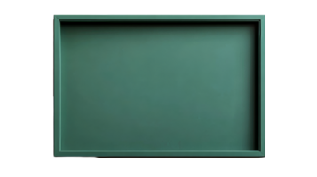 Empty green frame, background material for advertising, cut out transparent png