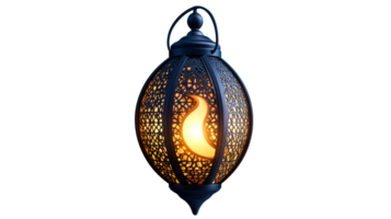 Decorative lantern with intricate design and warm glow png