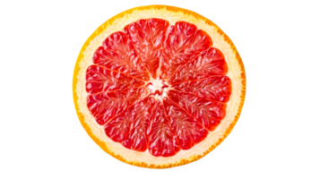 Freshly sliced pink grapefruit showcasing vibrant color and texture png
