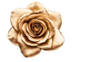 Golden flower head on black backdrop, macro view, close-up, cut out transparent png