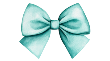 Ribbon watercolor isolated on transparent background, cut out transparent png