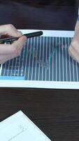Bussines Man Discussing on Graphs video