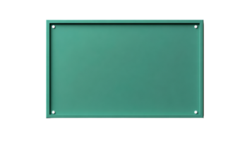 Frame green, board presentation, isolated banner advertisement, cut out transparent png