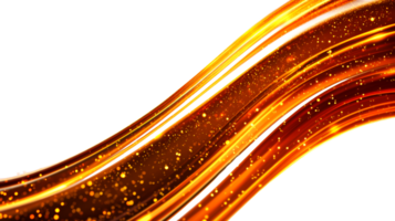 Glowing lines and sparkles of light, abstract background, cut out transparent png