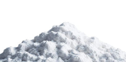 Powdered Heap Against a Black Background, cut out transparent png