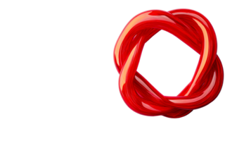 Abstract red circular design showcasing smooth curves and depth png