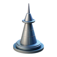 magnificent rustic Skyscraper antenna spire, authentic png