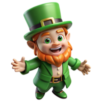 vibrant vintage Leprechaun, mischievous fairy creature from Irish folklore high quality png