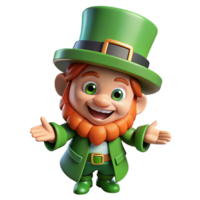 vibrant creative Leprechaun, mischievous fairy creature from Irish folklore premium png