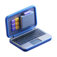 serene classic Laptop computer with coding software on screen premium png