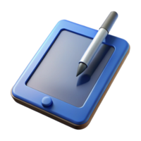 extraordinary minimalist Tablet computer with stylus pen genuine png