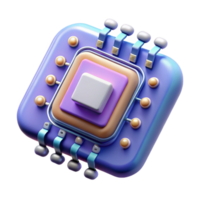 dramatic rustic Futuristic data chip with binary code, professional png