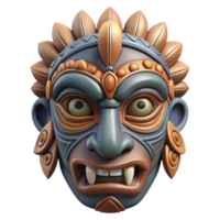 magnificent minimalist A detailed, intricate, tribal mask high resolution png