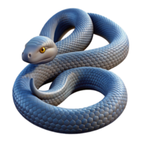 magnificent creative A snake, coiled, high quality png