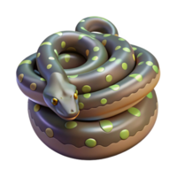 extraordinary rustic A coiled python, genuine png