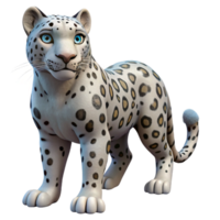 wonderful modern A snow leopard with its spotted coat original png