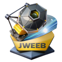 vibrant abstract James Webb Space Telescope observing the universe genuine png