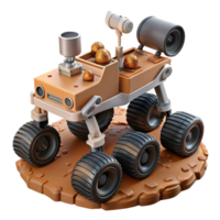 stunning contemporary Mars rover exploring the surface of Mars exclusive png