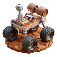 extraordinary classic Mars rover exploring the surface of Mars high resolution png