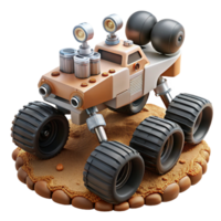 dramatic minimalist Mars rover exploring the surface of Mars premium png