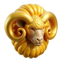 stunning rustic Golden Fleece, ram's fleece, magical object, sought by Jason, authentic png