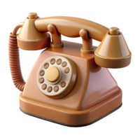 wonderful abstract A vintage telephone, rotary dial authentic png