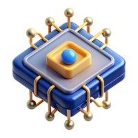 serene abstract Quantum computer processing data professional png