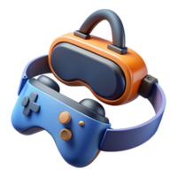 elegant rustic VR headset with controllers high resolution png