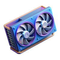 stunning vintage Graphics card with multiple fans exclusive png