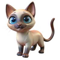 serene abstract Curious kitten, Siamese cat, genuine png
