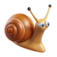 serene rustic A crawling snail, high resolution png