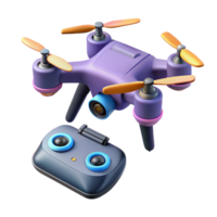 wonderful modern Drone with camera and remote control detailed png