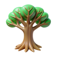 serene rustic A tree, abstract and stylized, roots visible high quality png
