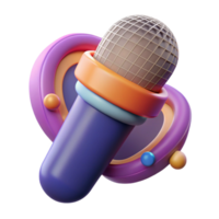 magnificent vintage A microphone, abstract and audio high resolution png