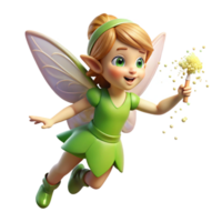 extraordinary abstract A playful pixie, sprinkling fairy dust premium png