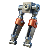 magnificent classic Robot leg, metallic, hydraulic pistons high resolution png