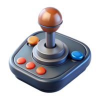 stunning minimalist Spaceship control stick, ergonomic design, buttons and triggers detailed png