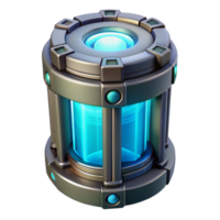 impressive artistic Sci-fi power core with glowing energy and intricate casing genuine png