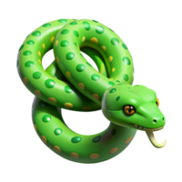 extraordinary abstract A slithering green tree python professional png